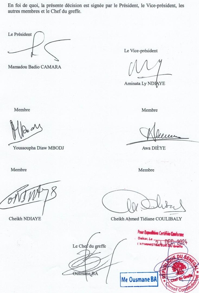 Requête de Barthélemy Dias: le Conseil constitutionnel se déclare incompétent Requête de Barthélemy Dias: le Conseil constitutionnel se déclare incompétent