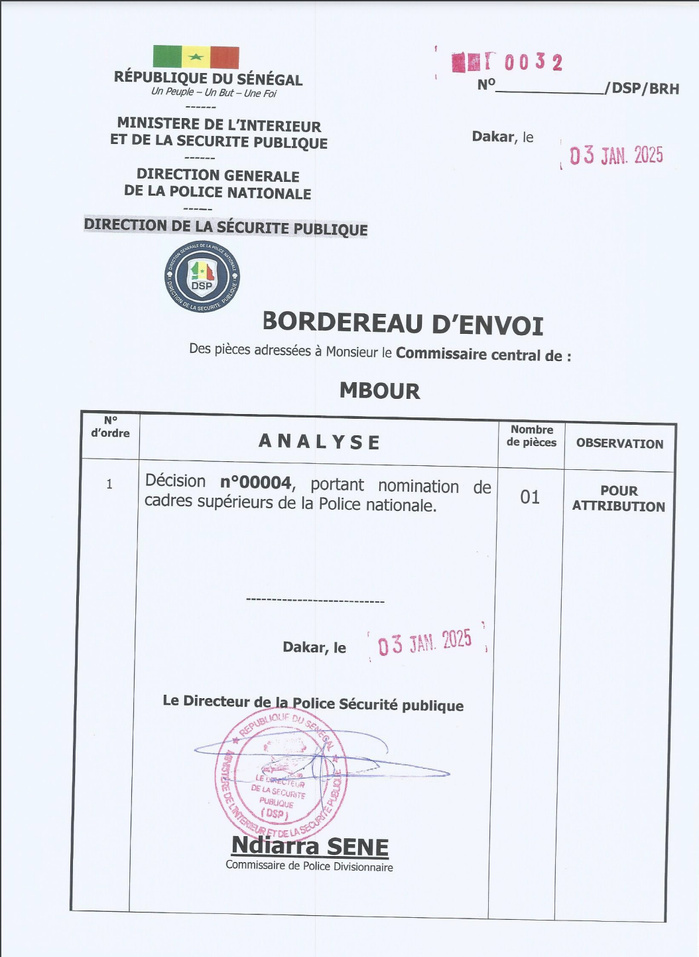 Sécurité publique : vaste chamboulement dans les rangs de la police nationale Sécurité publique : vaste chamboulement dans les rangs de la police nationale