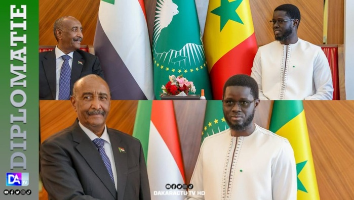 Rencontre entre le Président Diomaye Faye et le Général Abdel Fatah Al Burkhan : le Sénégal s’engage à accompagner le Soudan dans un processus de paix durable
