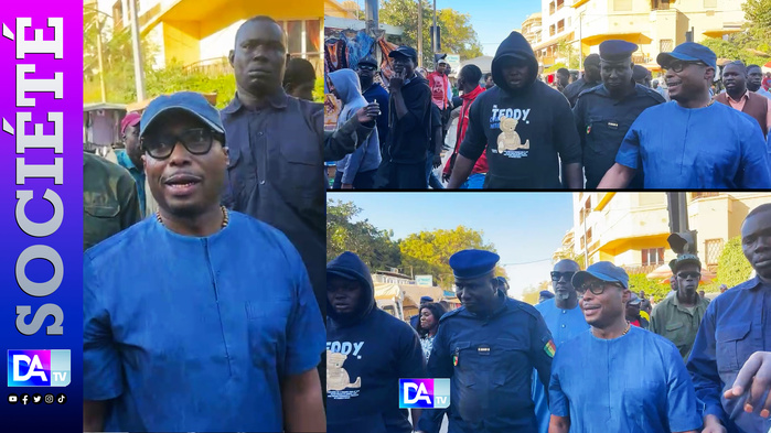 Visite à Sandaga: Barthélémy Dias sommé de quitter les lieux par les FDS Visite à Sandaga: Barthélémy Dias sommé de quitter les lieux par les FDS