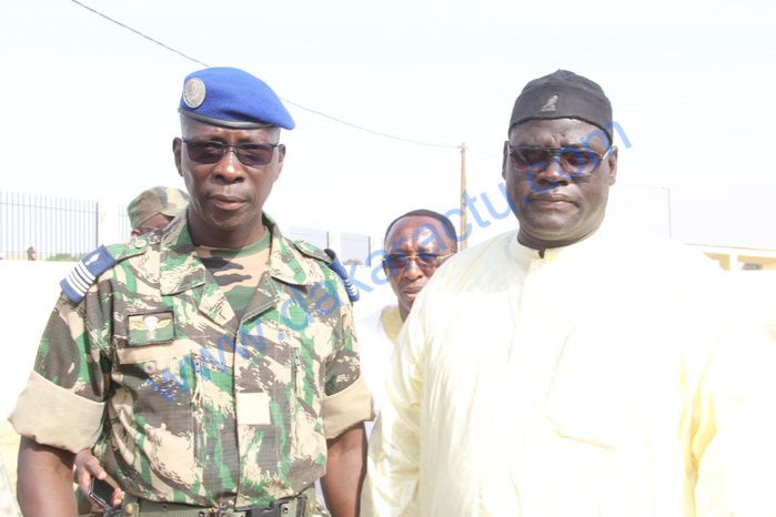 Inauguration de l'escadron de surveillance de Touba : Serigne Bass Khadim Awa Ba en compagnie du Colonel Moussa Fall, Gouverneur militaire du palais Inauguration de l'escadron de surveillance de Touba : Serigne Bass Khadim Awa Ba en compagnie du Colonel Moussa Fall, Gouverneur militaire du palais