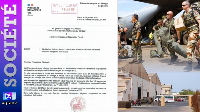 Fermeture des bases militaires françaises : le personnel sénégalais licencié dès juillet 2025 Fermeture des bases militaires françaises : le personnel sénégalais licencié dès juillet 2025