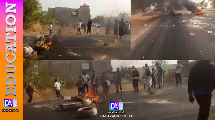 Ça chauffe à Kaolack : Affrontements entre étudiants de l'USSEIN et forces de l'ordre Ça chauffe à Kaolack : Affrontements entre étudiants de l'USSEIN et forces de l'ordre