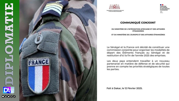 Sénégal-France : Une commission conjointe pour organiser le départ des forces françaises Sénégal-France : Une commission conjointe pour organiser le départ des forces françaises