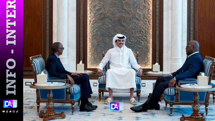 Est de la RDC: l'Union africaine se félicite de l'"engagement pour le dialogue" de Tshisekedi et Kagame à Doha Est de la RDC: l'Union africaine se félicite de l'"engagement pour le dialogue" de Tshisekedi et Kagame à Doha