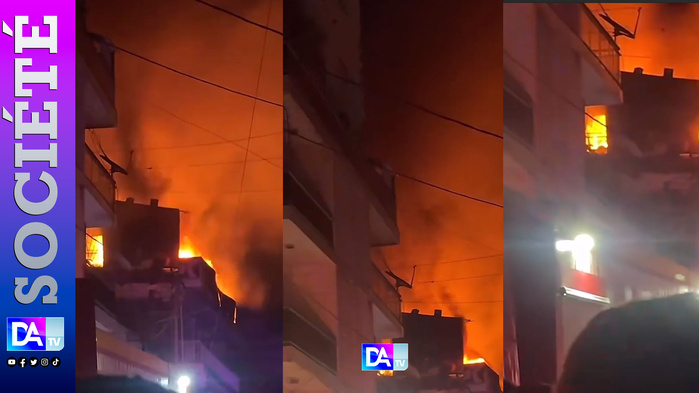 Grave incendie à Sandaga : le marché et des immeubles touchés Grave incendie à Sandaga : le marché et des immeubles touchés