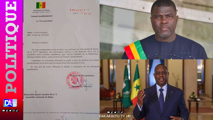 Demande d’avis sur un 3e mandat de l’ex-président Macky Sall : Le Conseil constitutionnel n’est pas au courant d’un tel document Demande d’avis sur un 3e mandat de l’ex-président Macky Sall : Le Conseil constitutionnel n’est pas au courant d’un tel document