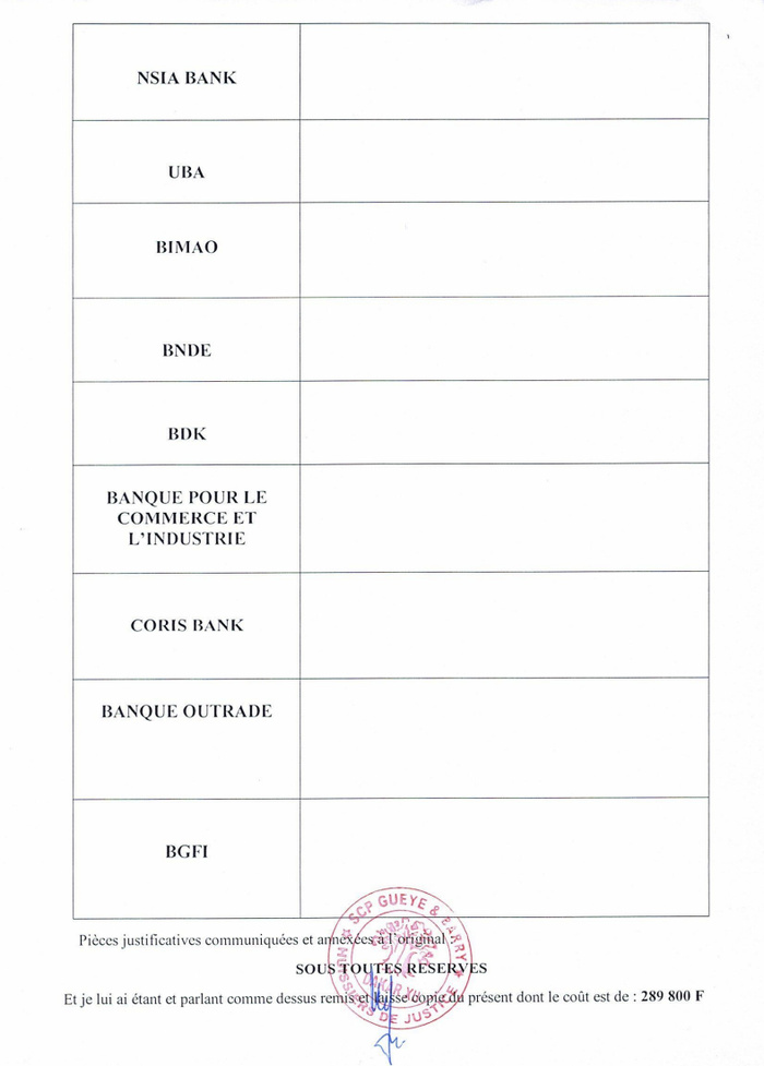 Affaire ECOTRA-LBA - Impôts : Deux nouvelles demandes de fermeture des comptes de la société de l’homme d’affaires Abdoulaye Sylla Affaire ECOTRA-LBA - Impôts : Deux nouvelles demandes de fermeture des comptes de la société de l’homme d’affaires Abdoulaye Sylla
