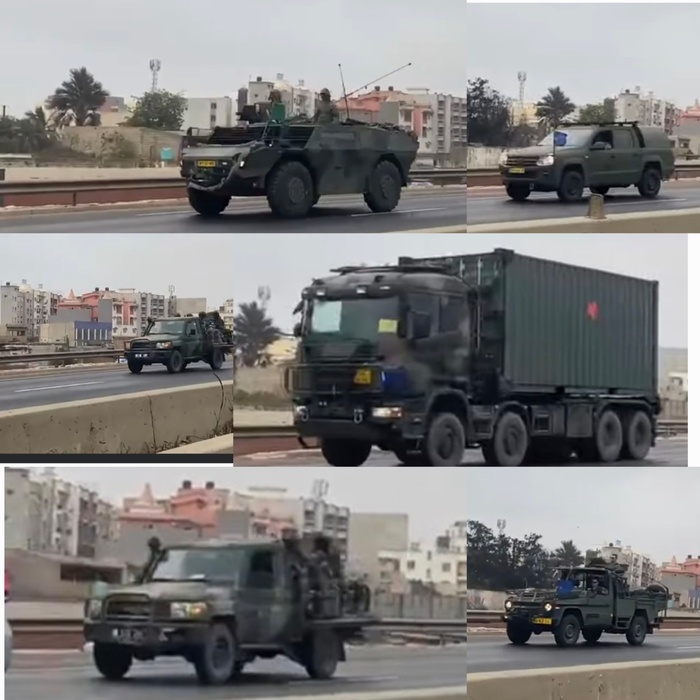 Fausses images de véhicules de l'armée Française quittant Dakar : Ce qui se passe réellement Fausses images de véhicules de l'armée Française quittant Dakar : Ce qui se passe réellement