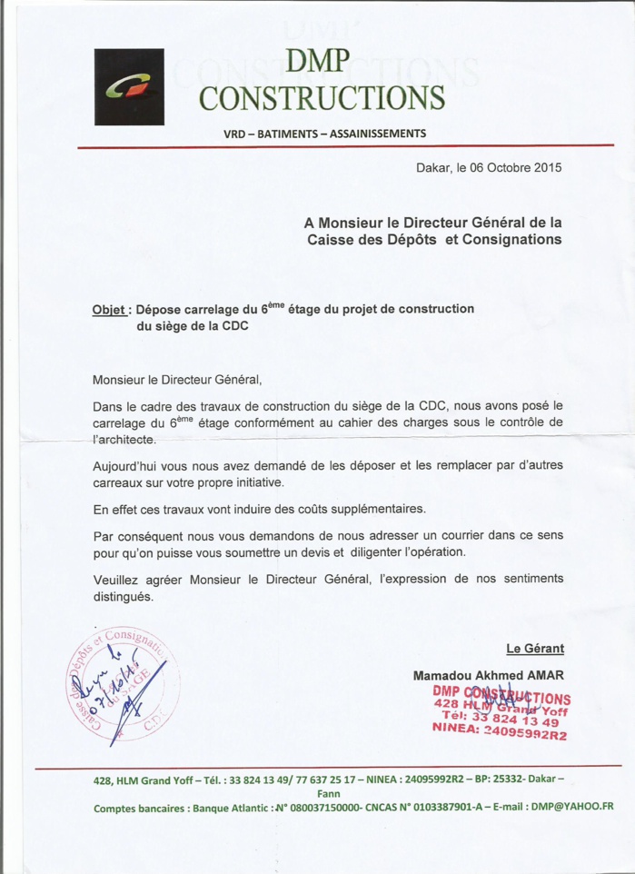 courrier restitution retenue de garantie
