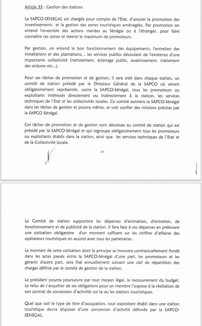 Comité de Station de Saly : Préoccupations concernant les actions qualifiées d'illégales du nouveau DG de la Sapco, Serigne Mamadou Mboup Comité de Station de Saly : Préoccupations concernant les actions qualifiées d'illégales du nouveau DG de la Sapco, Serigne Mamadou Mboup