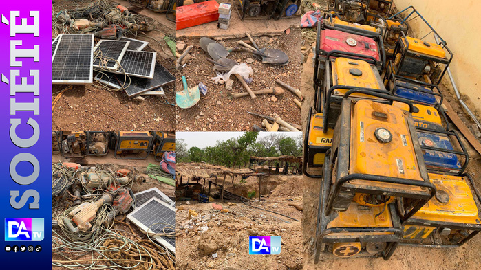 Kedougou / Orpaillage clandestin : 16 groupes électrogènes , 10 panneaux solaires saisis à Khossanto et Sékoto, vaste opération de démantèlement menée par la gendarmerie Kedougou / Orpaillage clandestin : 16 groupes électrogènes , 10 panneaux solaires saisis à Khossanto et Sékoto, vaste opération de démantèlement menée par la gendarmerie