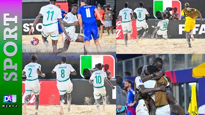 Quart de Finale Beach Soccer 2025 : Le Sénégal bat l'Italie et se qualifie en demi-finale Quart de Finale Beach Soccer 2025 : Le Sénégal bat l'Italie et se qualifie en demi-finale