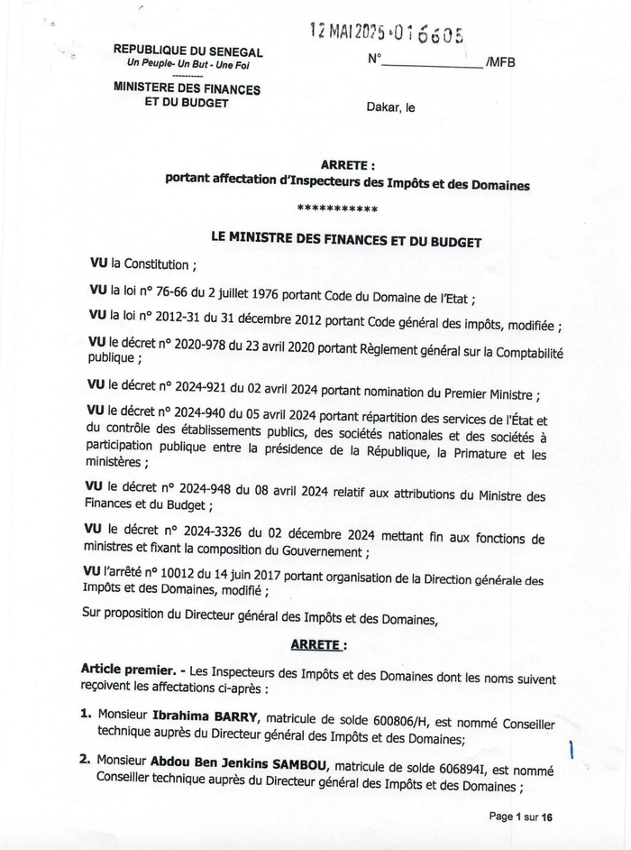 DGID : Jeux de chaises musicales chez les inspecteurs des impôts et des domaines DGID : Jeux de chaises musicales chez les inspecteurs des impôts et des domaines