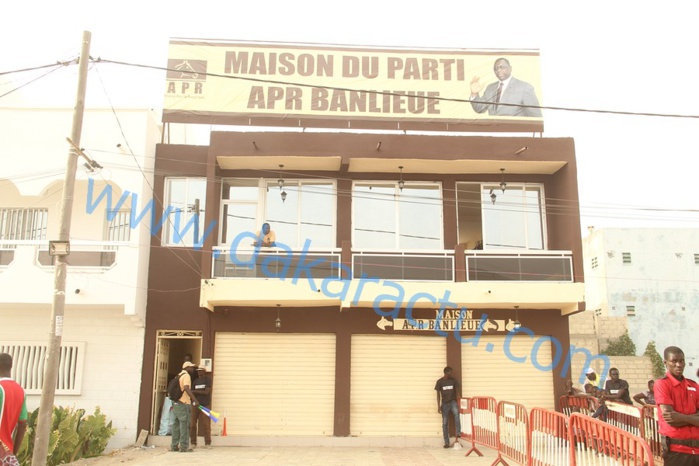 Les images de l'inauguration de la maison du parti APR en banlieue Les images de l'inauguration de la maison du parti APR en banlieue