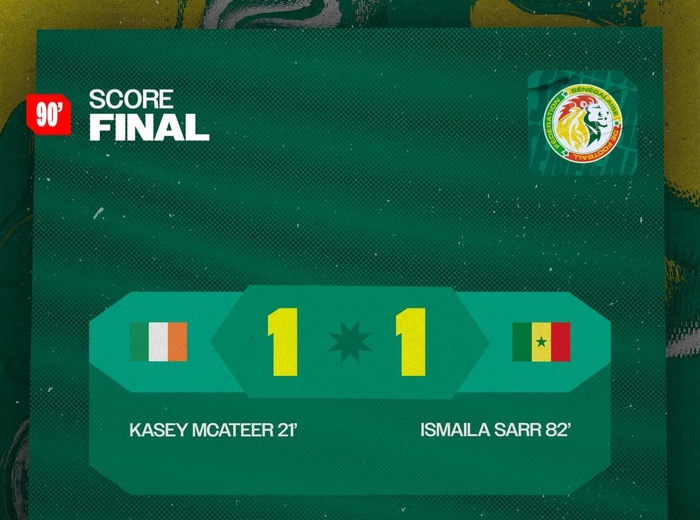 Match amical : Le Sénégal accroche l'Irlande (1-1) avec une équipe remaniée Match amical : Le Sénégal accroche l'Irlande (1-1) avec une équipe remaniée