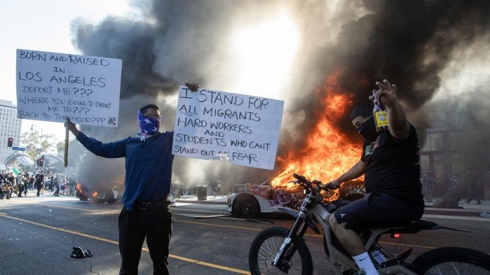 Heurts à Los Angeles: l’ONU ne veut pas voir « plus de militarisation » de la situation Heurts à Los Angeles: l’ONU ne veut pas voir « plus de militarisation » de la situation