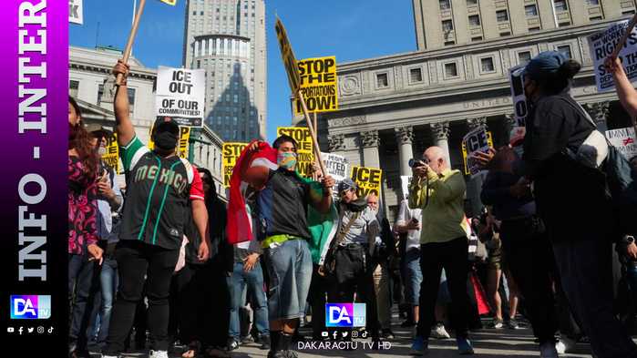 Manifestation à New York contre la politique migratoire de Trump Manifestation à New York contre la politique migratoire de Trump