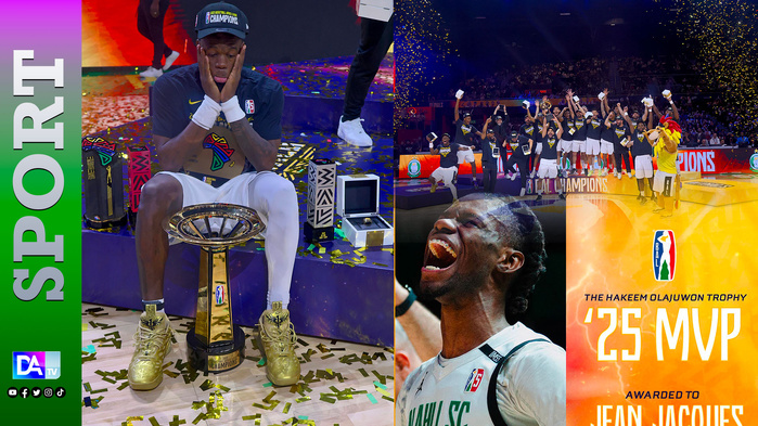 BAL 2025 : l’international sénégalais Jean‑Jacques Boissy sacré MVP Hakeem Olajuwon BAL 2025 : l’international sénégalais Jean‑Jacques Boissy sacré MVP Hakeem Olajuwon