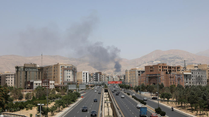 Frappe israélienne contre la télévision d’Etat iranienne Frappe israélienne contre la télévision d’Etat iranienne