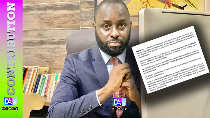 Suppléance inédite, dérive dangereuse : le piège du nouveau règlement intérieur de l’Assemblée nationale ( Par Thierno Bocoum) Suppléance inédite, dérive dangereuse : le piège du nouveau règlement intérieur de l’Assemblée nationale ( Par Thierno Bocoum)