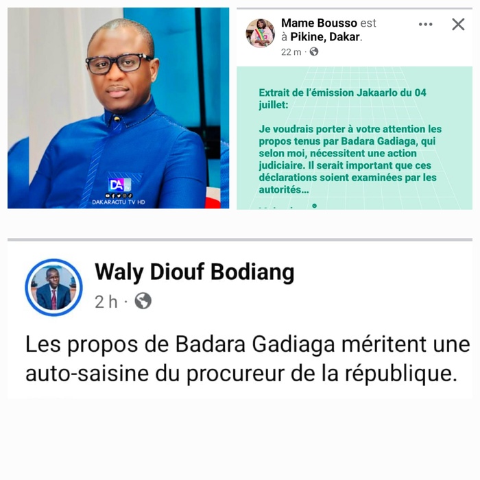 Offensive politique Coordonnée  : Le Pastef Exerce-t-il une Pression sur la Justice pour l’Arrestation de Badara Gadiaga ? Offensive politique Coordonnée  : Le Pastef Exerce-t-il une Pression sur la Justice pour l’Arrestation de Badara Gadiaga ?