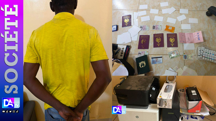Dakar : Un atelier de fabrication de faux documents démantelé par la gendarmerie , un faussaire arrêté en flagrant délit Dakar : Un atelier de fabrication de faux documents démantelé par la gendarmerie , un faussaire arrêté en flagrant délit