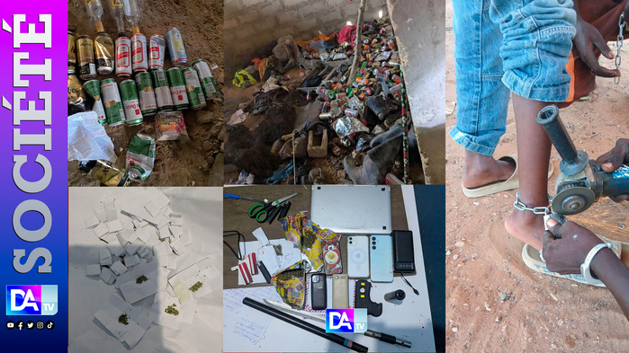 Tivaouane Peulh : Descente musclée de la Gendarmerie dans les quartiers chauds — Drogue, armes et mineur enchaîné au menu !