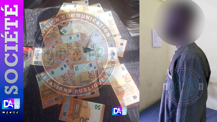 Trafic de fausses devises à Dakar : un homme arrêté avec 40 faux billets de 50 euros