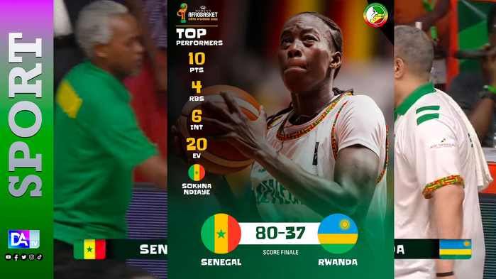AFROBASKET 2025 – Le Sénégal atomise le Rwanda et trace sa route vers les quarts AFROBASKET 2025 – Le Sénégal atomise le Rwanda et trace sa route vers les quarts
