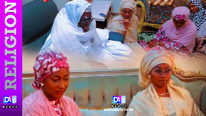 MAGAL 2025 – Mme Sonko Anna Diamanka aperçue chez le Khalife et chez Sokhna Bali