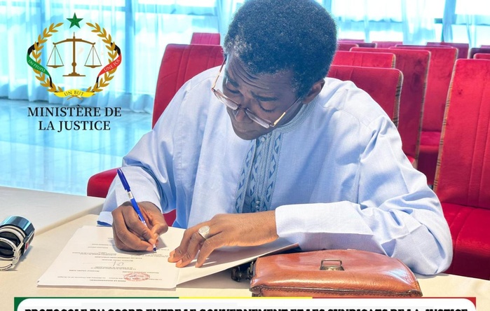 Accord historique à la Primature : Gouvernement et syndicats de la Justice scellent une paix sociale durable Accord historique à la Primature : Gouvernement et syndicats de la Justice scellent une paix sociale durable