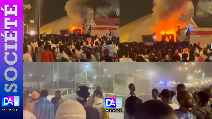 MAGAL 2025 – Un véhicule prend feu à proximité des tentes installées sur le côté opposé de la grande mosquée