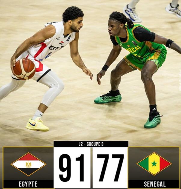 2ème journée Afrobasket Hommes : Les Lions trébuchent face à l’Égypte (77-91) et perdent la tête du groupe D