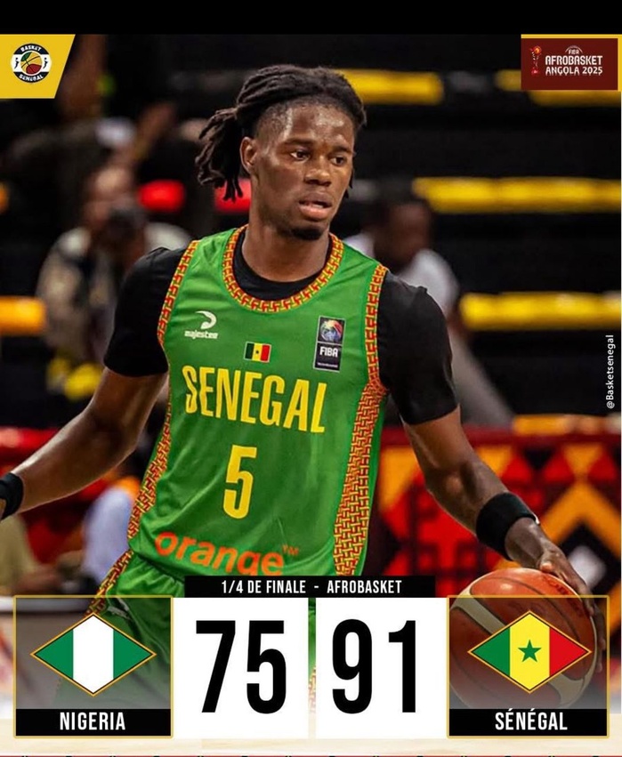 AfroBasket 2025: / Le Sénégal terrasse le Nigeria et file en demi-finale contre le Mali AfroBasket 2025: / Le Sénégal terrasse le Nigeria et file en demi-finale contre le Mali