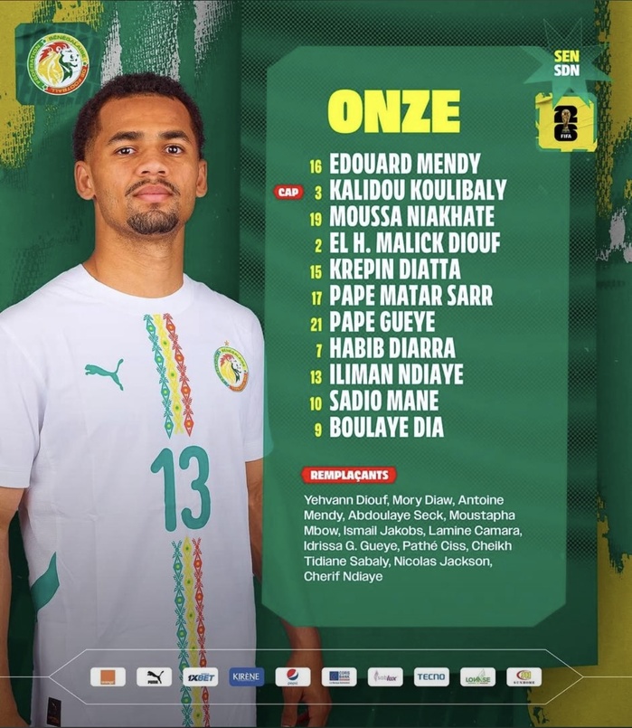 Sénégal vs Soudan : Pape Thiaw sort un Onze de Feu avec Mané, Dia et Ndiaye pour écraser les Crocodiles