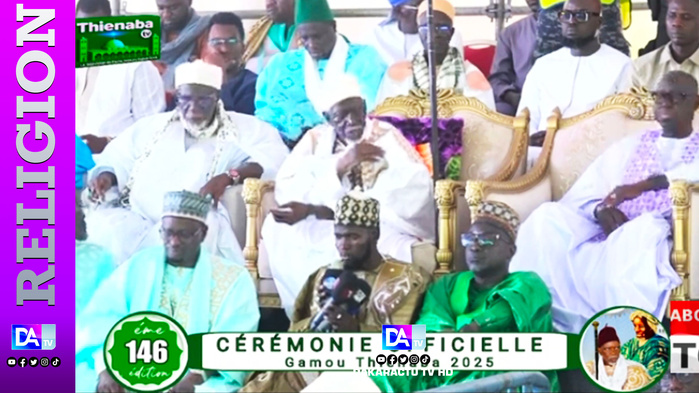 Cérémonie officielle du Gamou de Thiénaba : le Khalife prêche la paix et invite pouvoir et opposition à consolider le dialogue Cérémonie officielle du Gamou de Thiénaba : le Khalife prêche la paix et invite pouvoir et opposition à consolider le dialogue