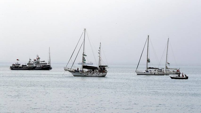 La flottille pour Gaza déterminée à partir malgré une « attaque de drone » au large de Tunis La flottille pour Gaza déterminée à partir malgré une « attaque de drone » au large de Tunis