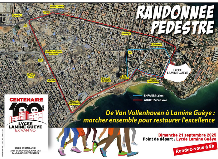 Centenaire du Lycée Lamine Guèye : une grande randonnée pour lancer 100 ans de mémoire et d’excellence Centenaire du Lycée Lamine Guèye : une grande randonnée pour lancer 100 ans de mémoire et d’excellence