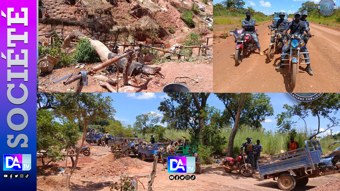 Saraya : vaste opération contre l’orpaillage clandestin à Kolia Saraya : vaste opération contre l’orpaillage clandestin à Kolia