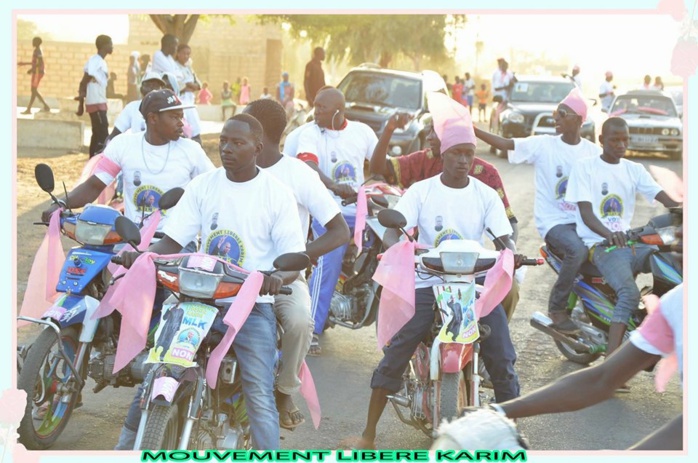 Images de la caravane du MLK dans la commune de Louga Images de la caravane du MLK dans la commune de Louga