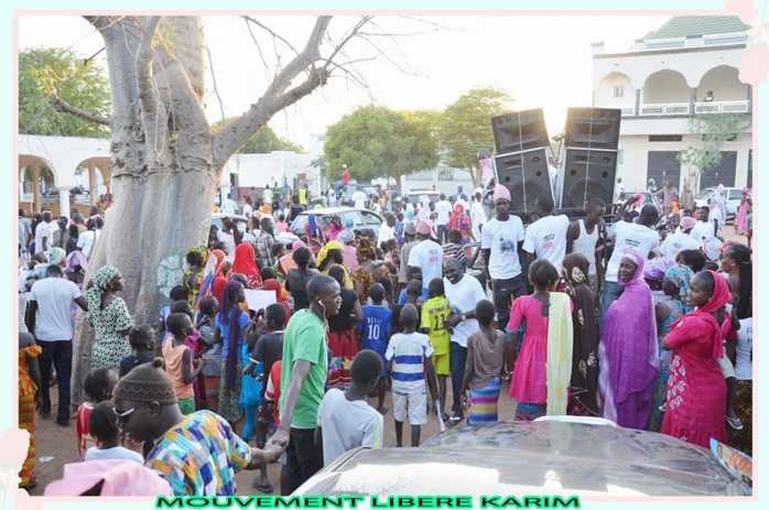 Images de la caravane du MLK dans la commune de Louga Images de la caravane du MLK dans la commune de Louga