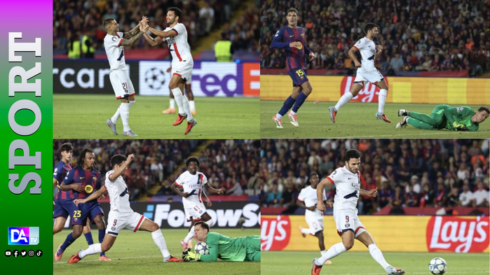 Ligue des champions: Le Paris SG s'impose sur le fil à Barcelone (2-1)