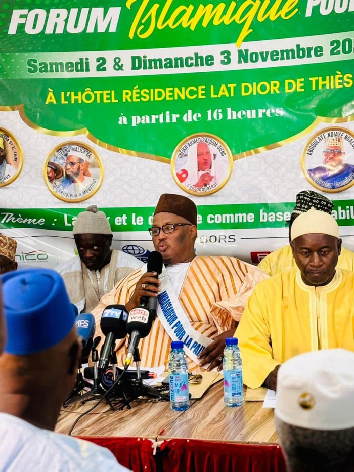 Thiès- 23e édition du Forum islamique pour la Paix: le coordinateur général Cheikh Ahmed Saloum Dieng et le Comité de pilotage, en conclave Thiès- 23e édition du Forum islamique pour la Paix: le coordinateur général Cheikh Ahmed Saloum Dieng et le Comité de pilotage, en conclave