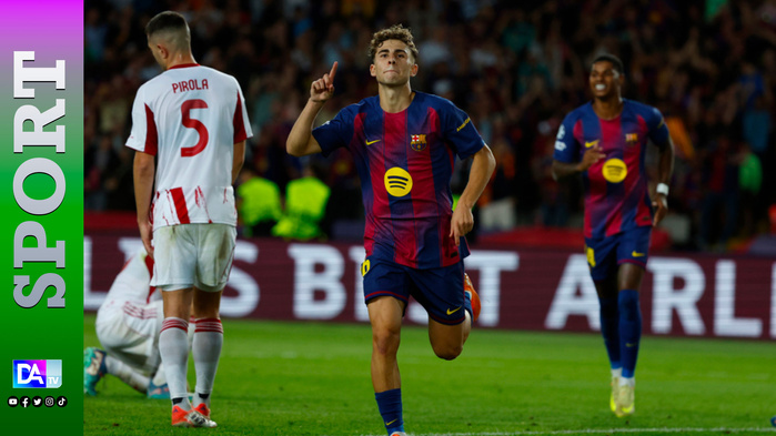 Ligue des champions: le FC Barcelone corrige l'Olympiakos avec un triplé de Fermin Lopez Ligue des champions: le FC Barcelone corrige l'Olympiakos avec un triplé de Fermin Lopez