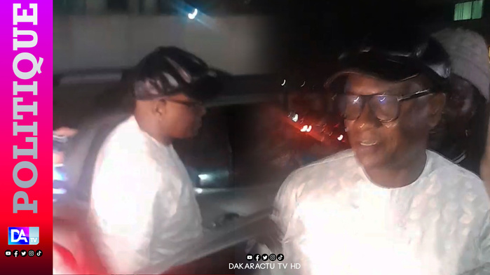 Les premières images de Lat Diop après sa libération sous bracelet électronique