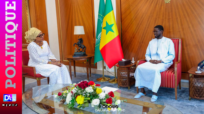 Palais de la République : le chef de l’Etat Bassirou Diomaye Faye a reçu la présidente du conseil constitutionnel Palais de la République : le chef de l’Etat Bassirou Diomaye Faye a reçu la présidente du conseil constitutionnel
