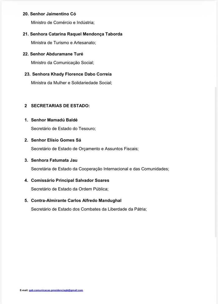 Bissau: formation d'un gouvernement, le président renversé est à Brazzaville Bissau: formation d'un gouvernement, le président renversé est à Brazzaville