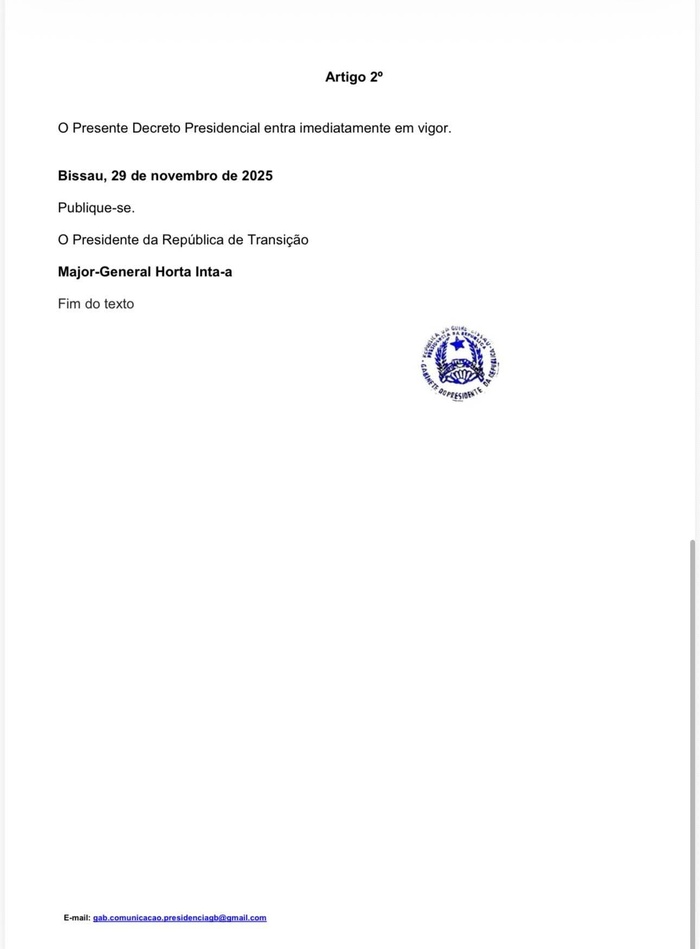 Bissau: formation d'un gouvernement, le président renversé est à Brazzaville Bissau: formation d'un gouvernement, le président renversé est à Brazzaville