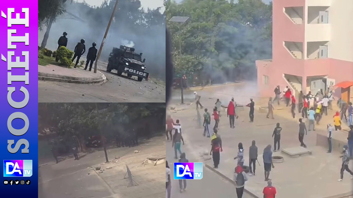 UCAD: la tension ne faiblit pas! Les étudiants et les FDS se livrent à une bataille sans merci! UCAD: la tension ne faiblit pas! Les étudiants et les FDS se livrent à une bataille sans merci!
